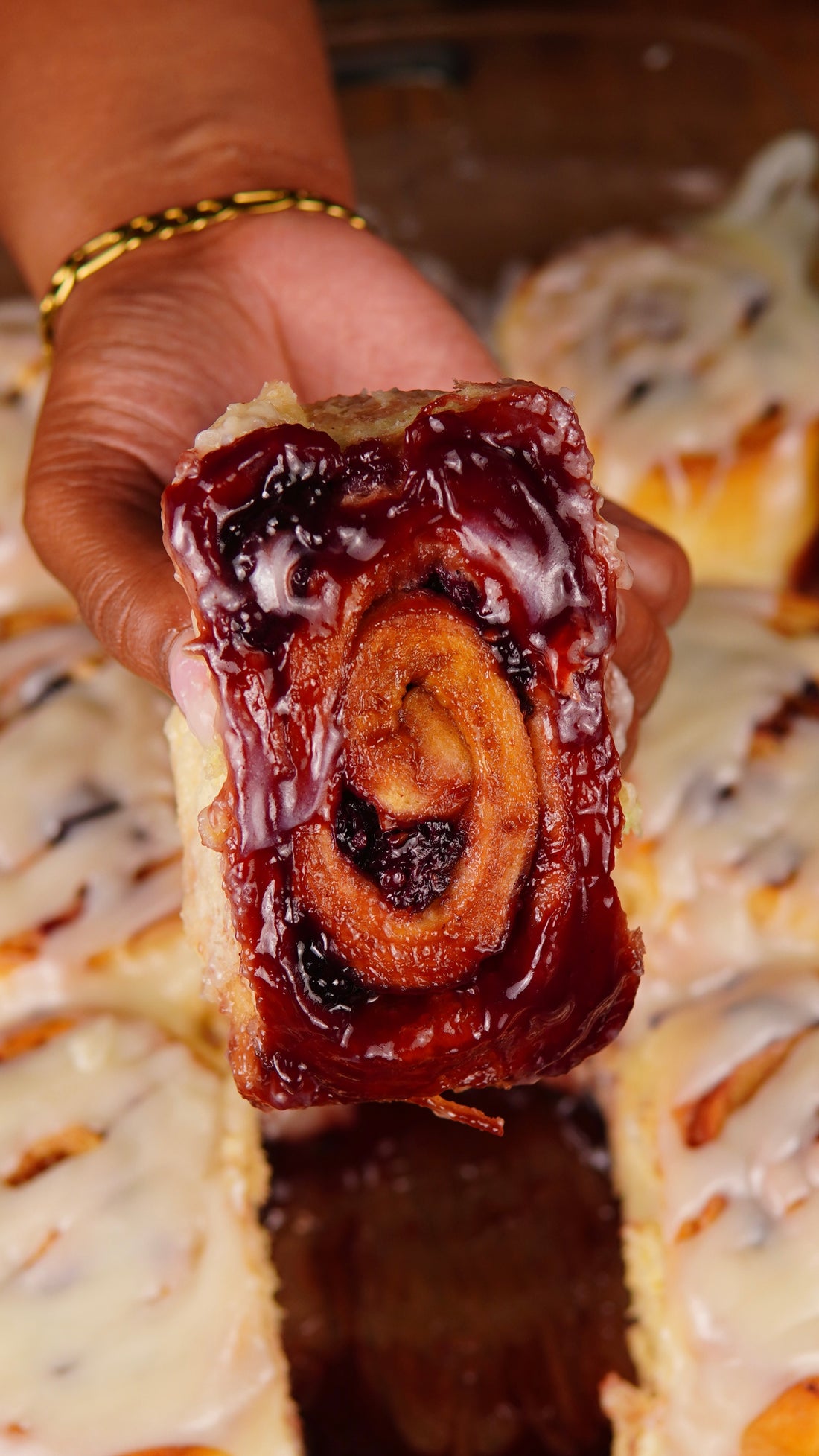 Blackberry Cinnamon rolls